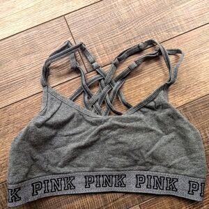 PINK Unlined 🩶 Gray 🩶 Bralette